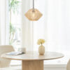 1-Light Bohemian Elegance Woven Pendant Light with Paper Rope Shade - Image 8